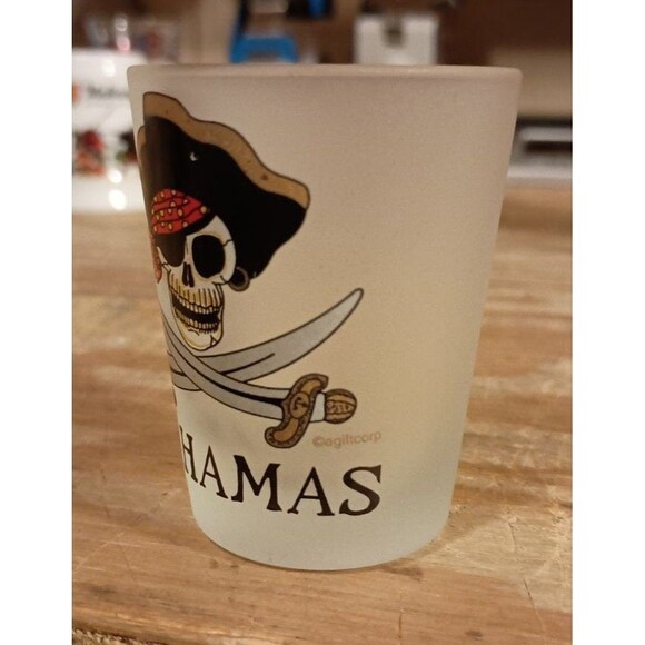 BAHAMAS PIRATE Shot Glass, Souvenir Shot Glasses,  State Souvenir Glasses, #8 - Picture 2 of 3